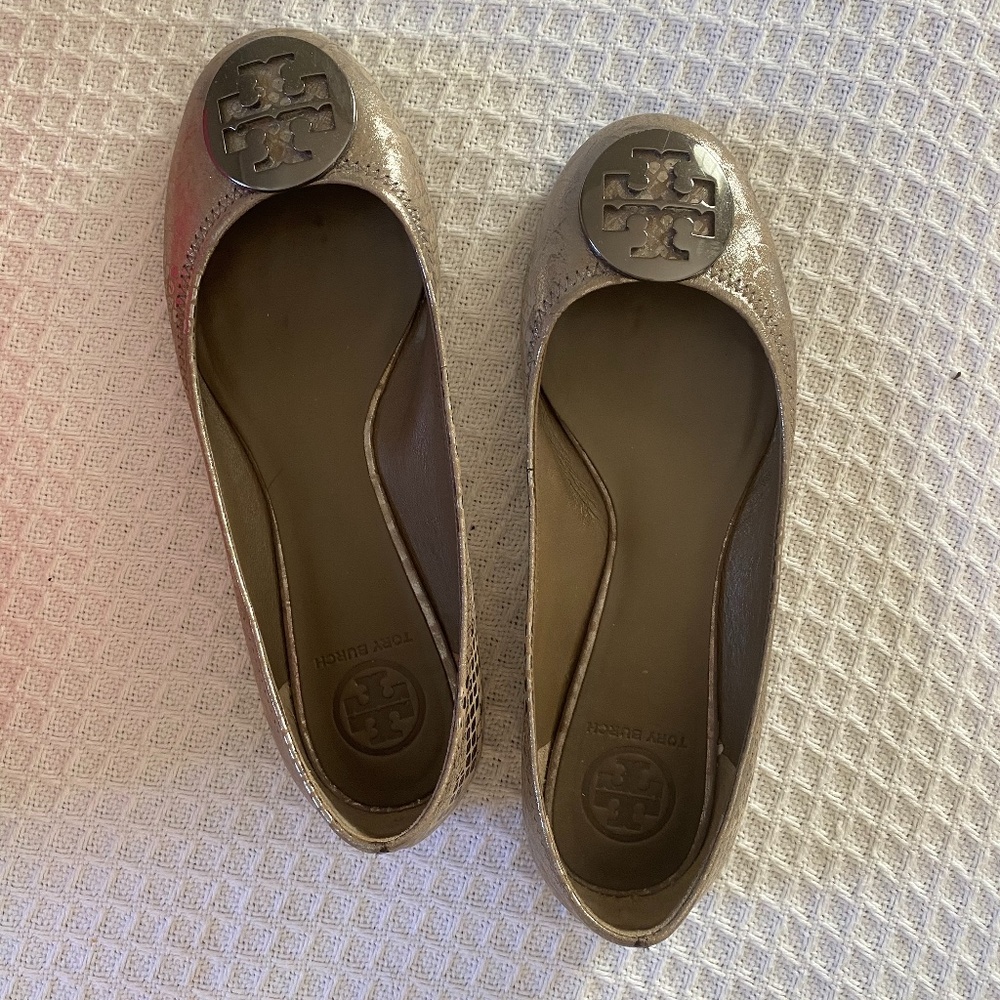Tory Burch Metallic Flat